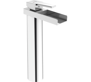 Monocomandament de lavabo cascada alta Xapat en crom Kenjo